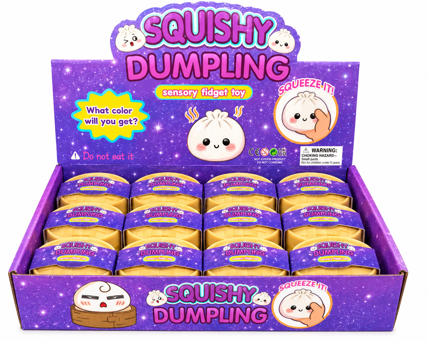 Squishy Dumpling Hard Squish Sensory Toy