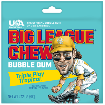 Big League Chew 2.12 Oz Tropical Flavor Special Edition