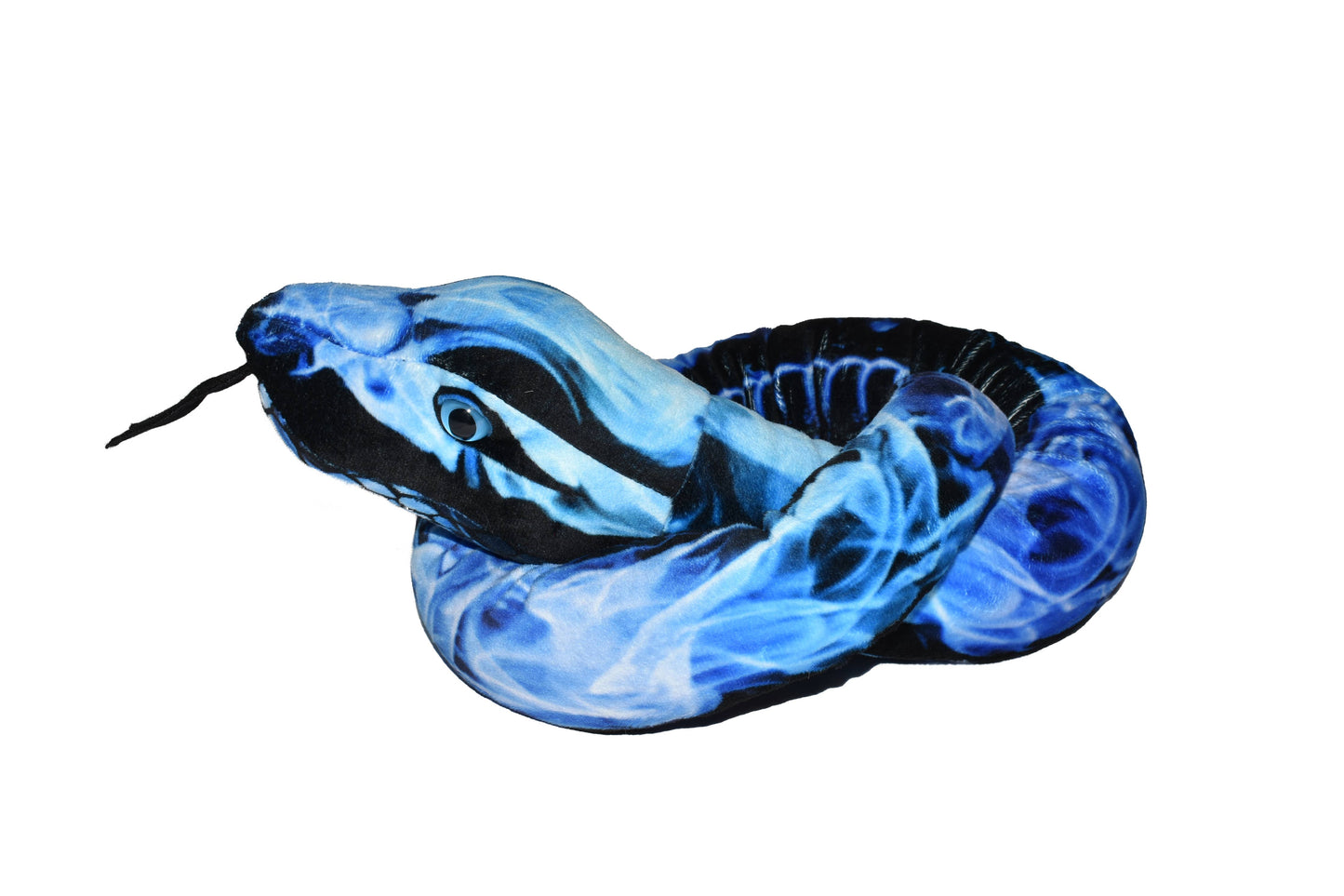 Snake Flames Blue Stuffed Animal 54"