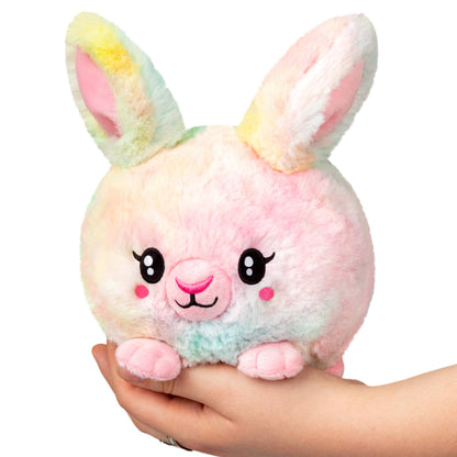 Pastel Tie Dye Fluffy Bunny Snugglemi Snackers Squishable