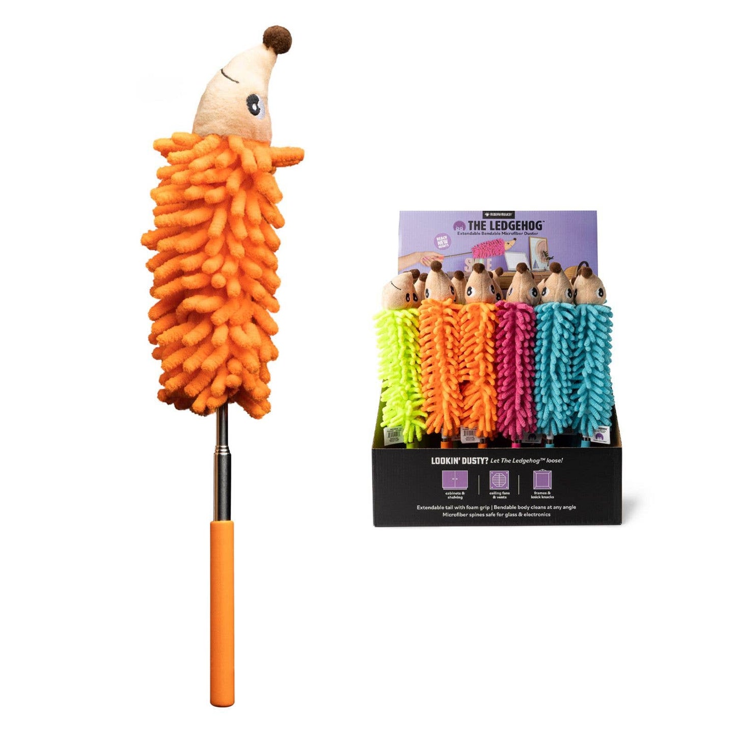Modern Monkey The Ledgehog™ Extend/Bend Microfiber Duster