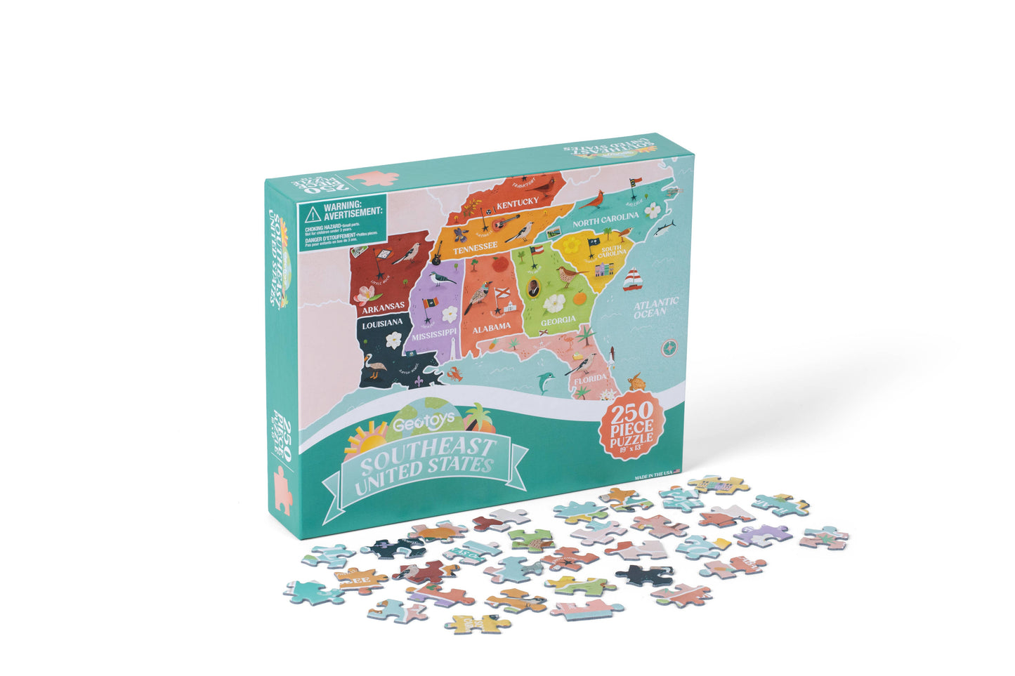 Southeast Regional USA Puzzle - 250 piece