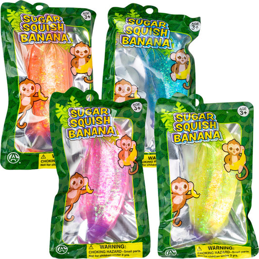 Squish Glitter Sugar Banana