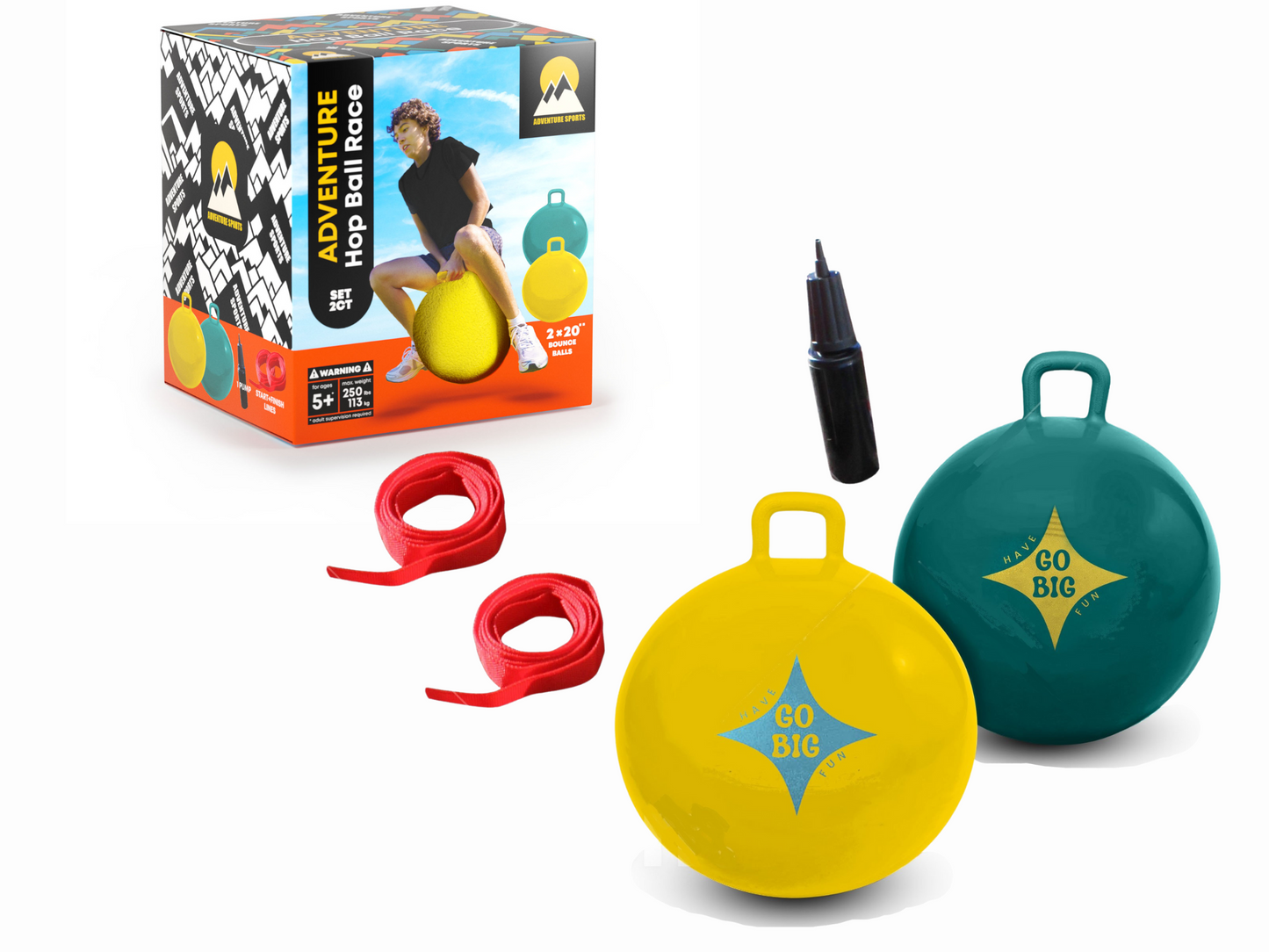 Hop Ball Race Set (set of 2)