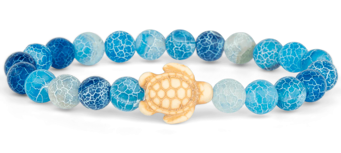 Sea Turtle Aqua Blue Journey Bracelet