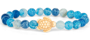 Sea Turtle Aqua Blue Journey Bracelet