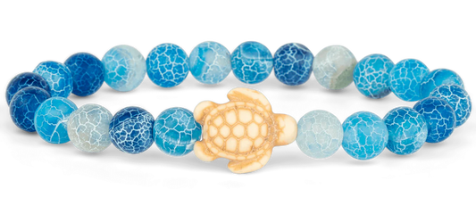 Sea Turtle Aqua Blue Journey Bracelet