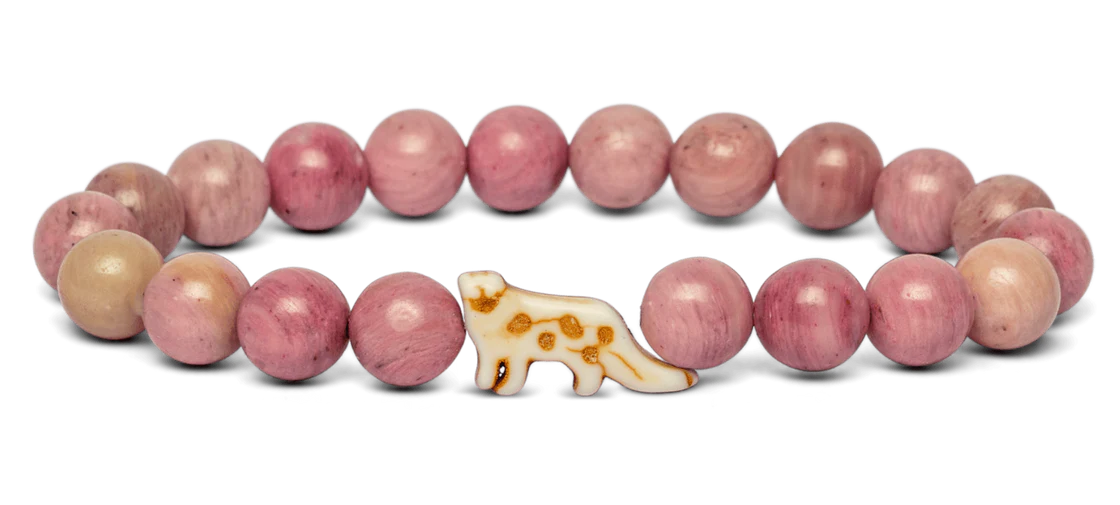 Snow Leopard Wildflower Pink Ascent Bracelet