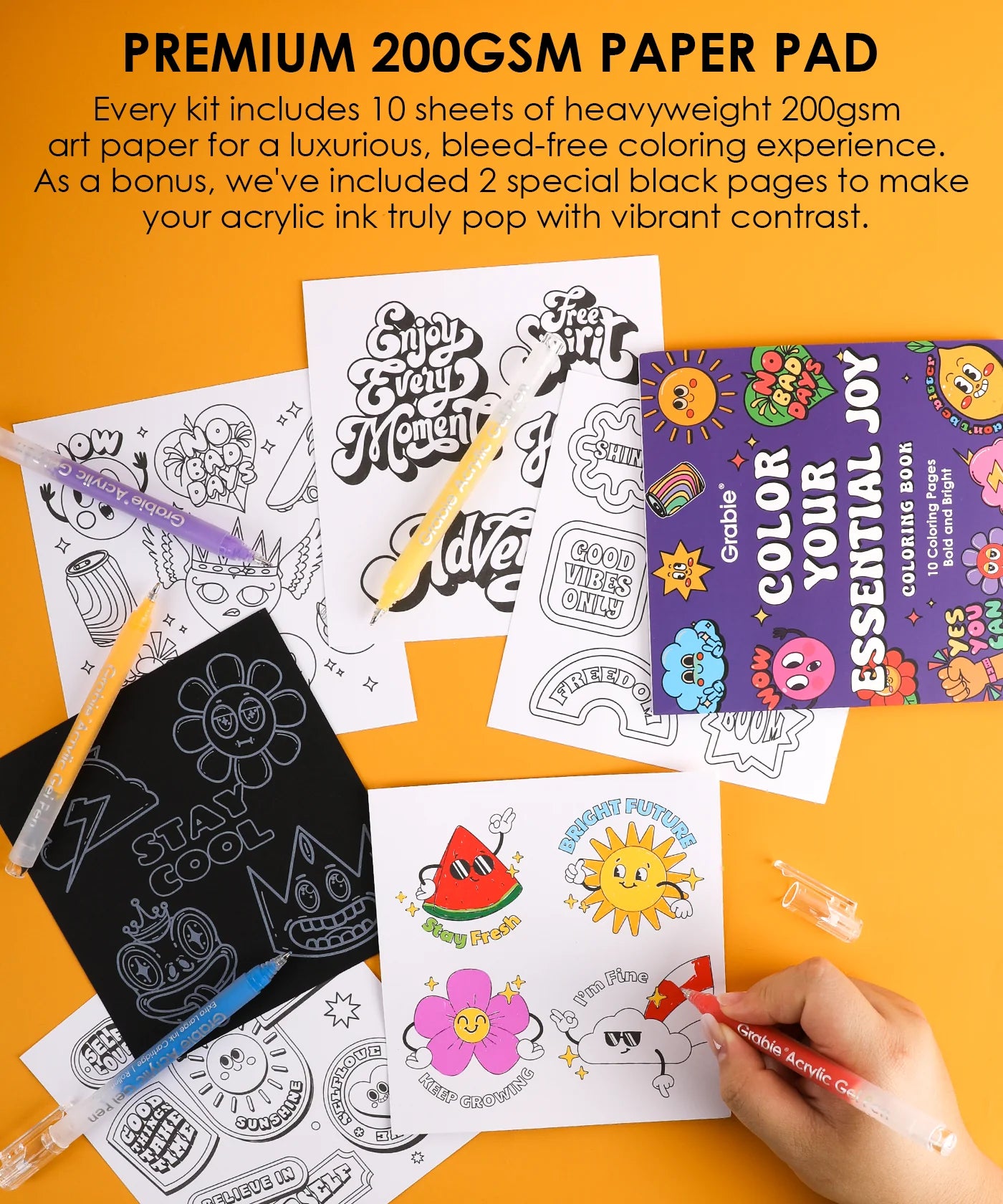 Bold and Bright Coloring Kit- Dessert Colors