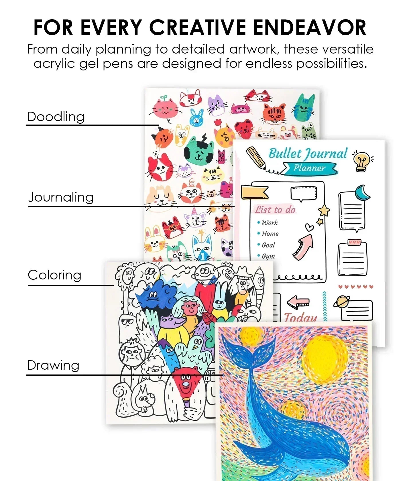 Bold and Bright Coloring Kit- Dessert Colors