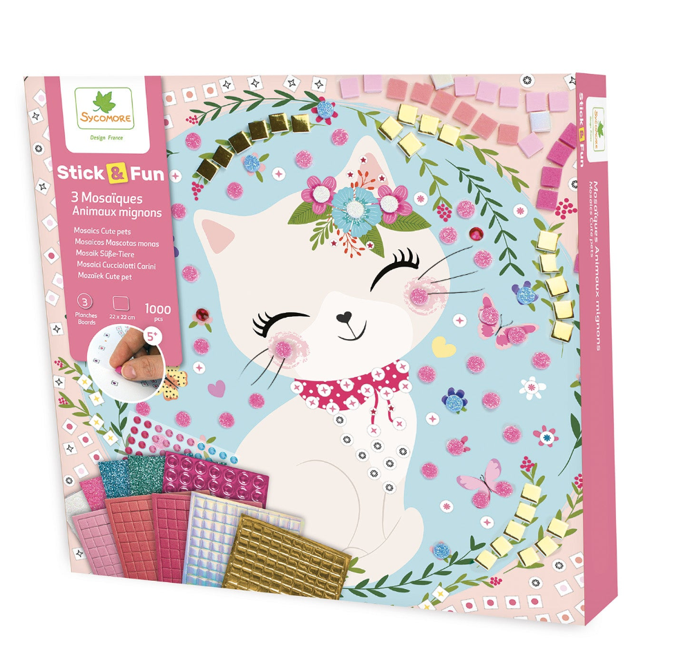 Cute Pets Sm. Mosaics - Stick'N Fun