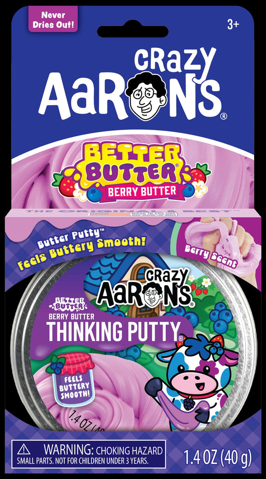 Better Butter Berry 4in Thinking Putty (Crazy Aaron's)