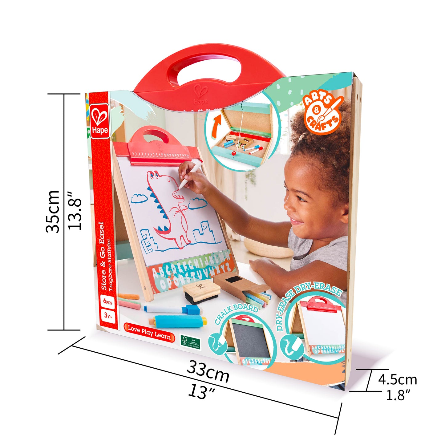Hape Store & Go Easel