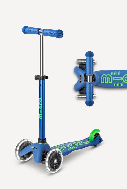 Micro Mini LED Scooter: Crystal Blue
