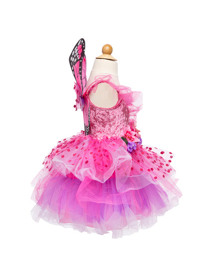 Hot Pink/Lilac Fairy Blooms Deluxe Dress & Wings (Size 3-4)