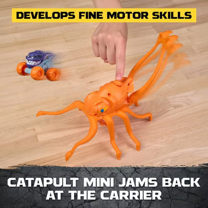 Monster Jam Mini Jams Megalodon Squid Takedown Playset