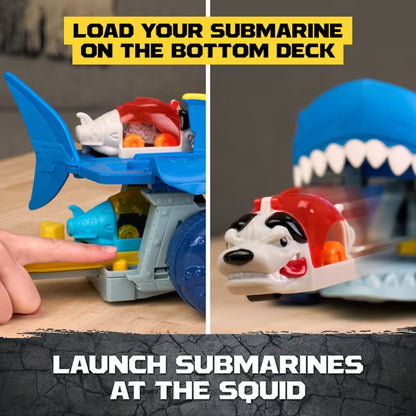 Monster Jam Mini Jams Megalodon Squid Takedown Playset