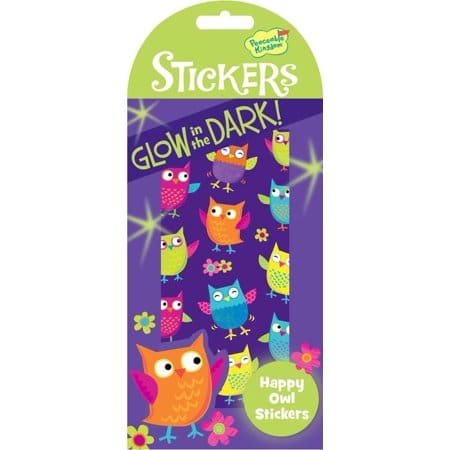 Happy Owls Glow-In-The-Dark Stickers