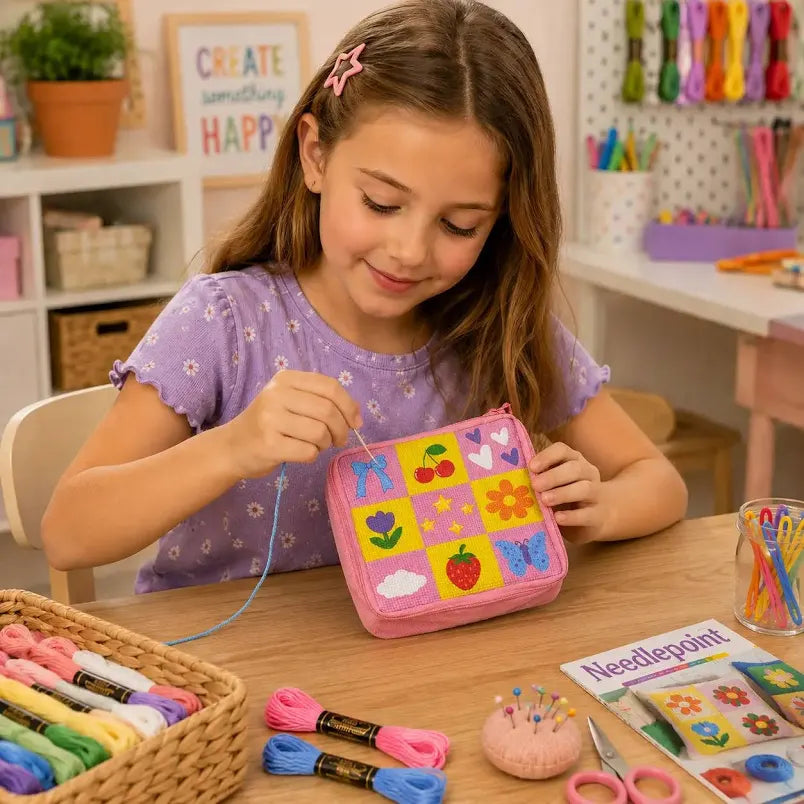 Checkered Needlepoint Kit