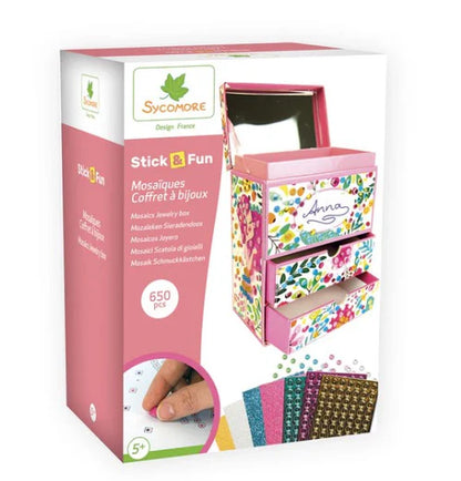 Jewelry Box 3D Mosaics - Stick'N Fun