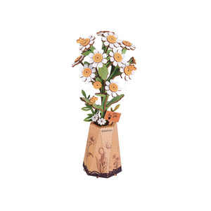 Chamomile 3d Wooden Flower Puzzle