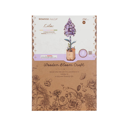 Lilac 3d Wooden Flower Pz