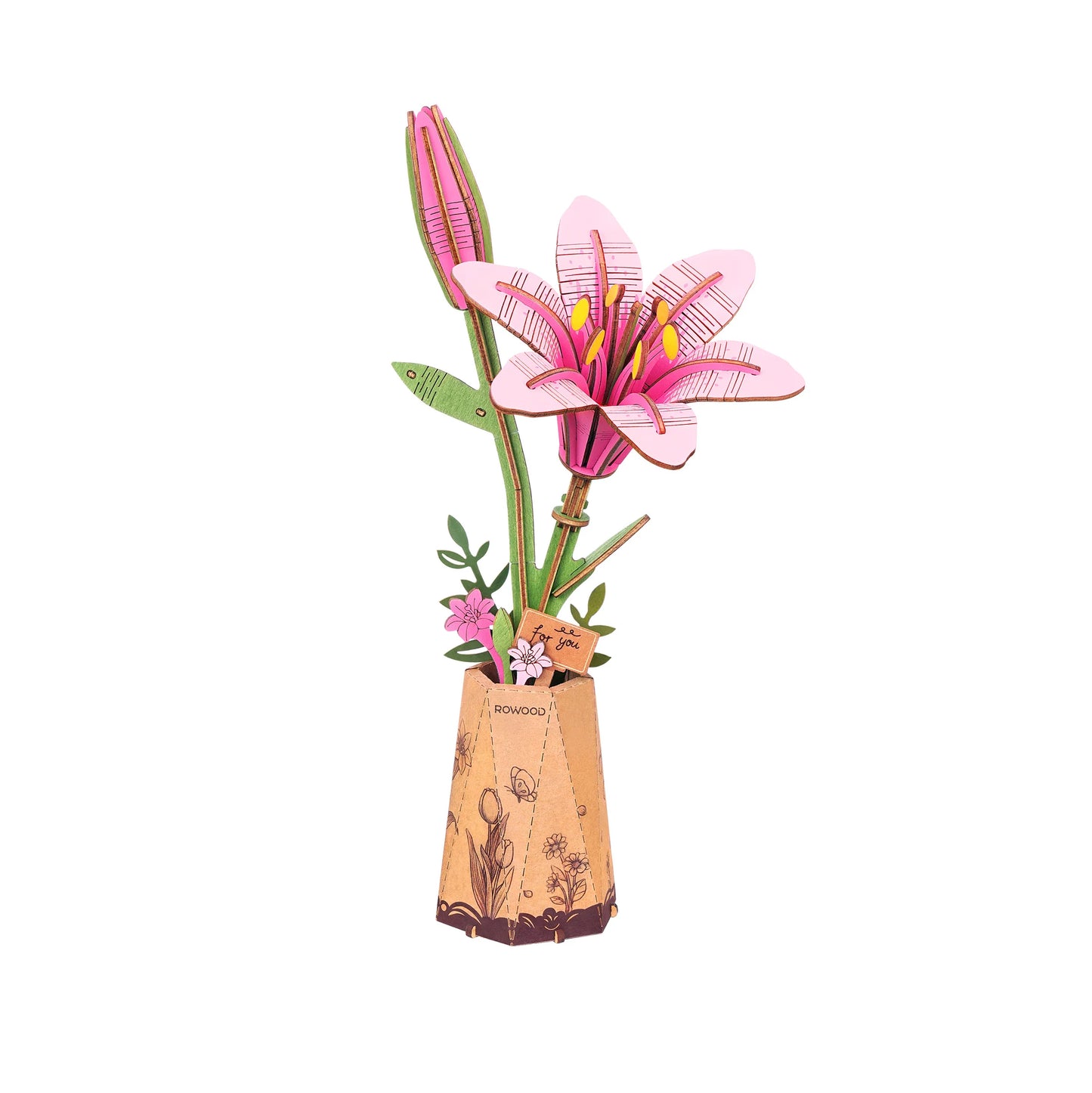 Pink Lily 3d Flower Puzzle