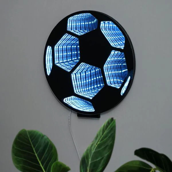 Soccer Ball - Neon Art Infinity Light Wall & Desk Sign