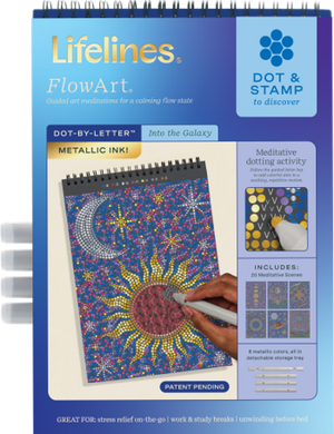 Lifelines FlowArt: Into The Galaxy (Dot-By-Letter)
