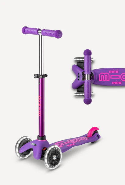 Micro Mini LED Scooter Purple/Pink