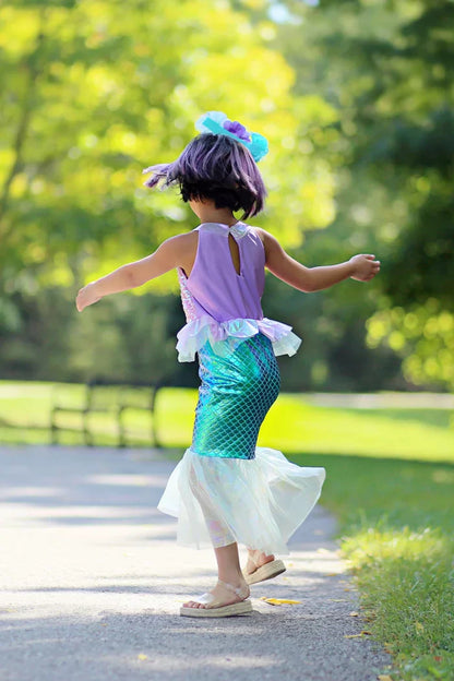 Lilac/Blue Misty Mermaid Dress (Size 3-4)