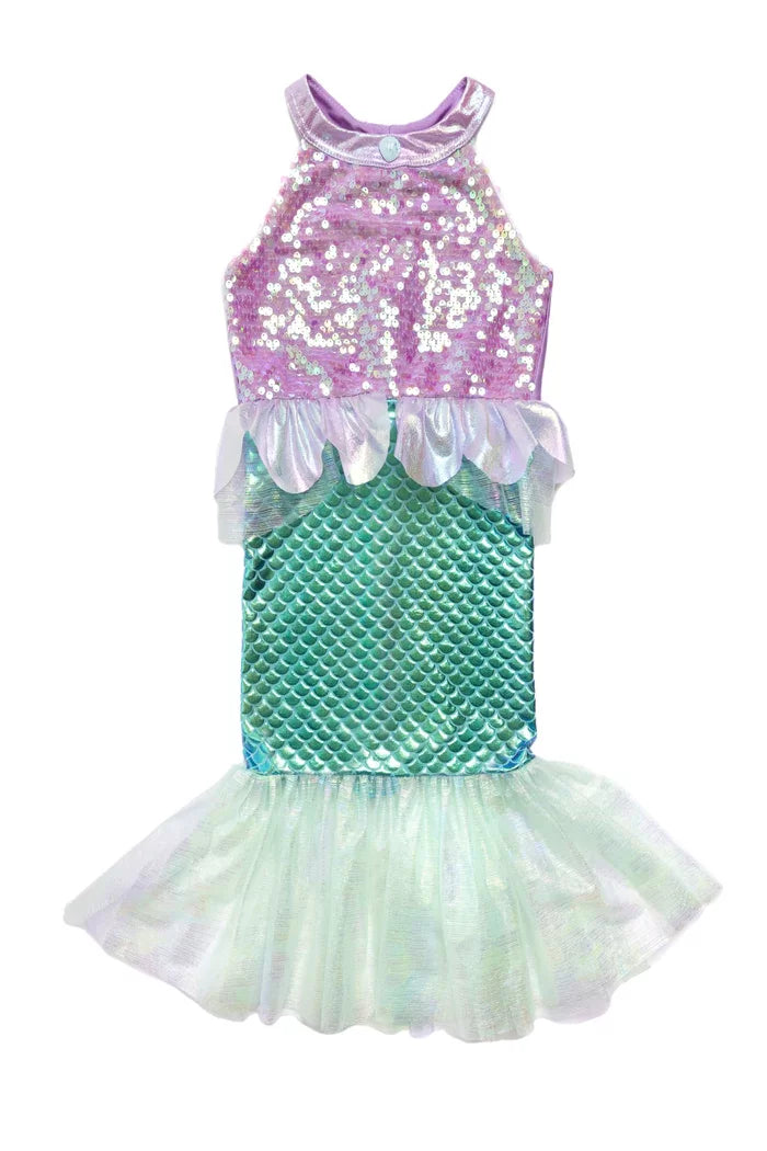 Lilac/Blue Misty Mermaid Dress (Size 3-4)