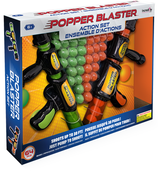 60 Balls Popper Blasters 2pk