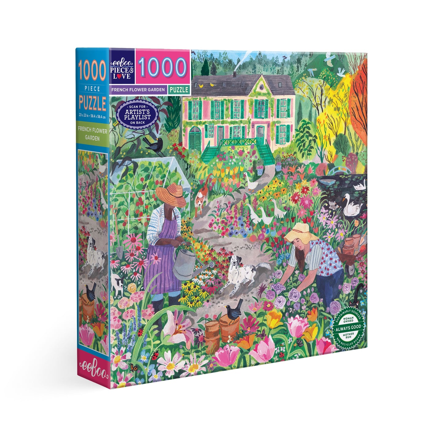 French Flower Garden 1000pc Puzzle