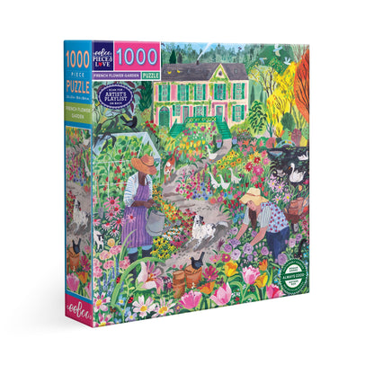 French Flower Garden 1000pc Puzzle