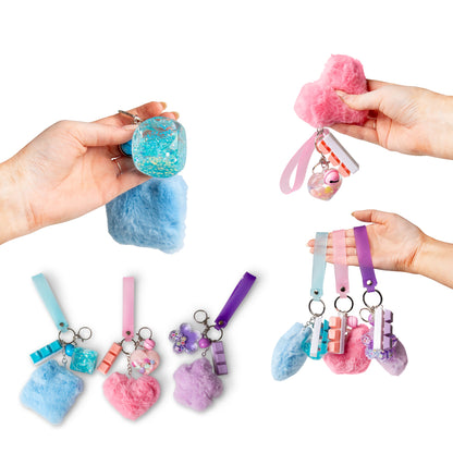 Fluffy Fidget Keychain