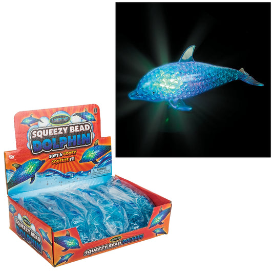 7.5" Light-Up Squeezy Bead Dolphin
