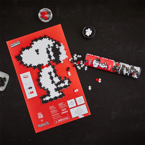 Plus-Plus Snoopy Tube (275pc Puzzle By Number)