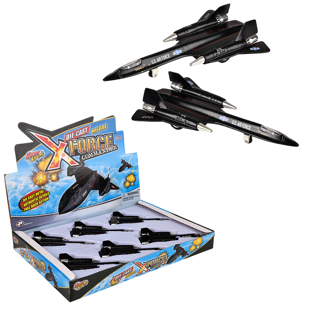 8" Die-cast Pull-Back SR-71 Blackbird