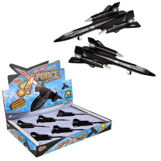 8" Die-cast Pull-Back SR-71 Blackbird