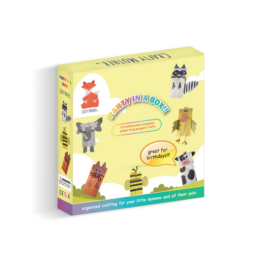 Party in a Box Paper Bag Puppets