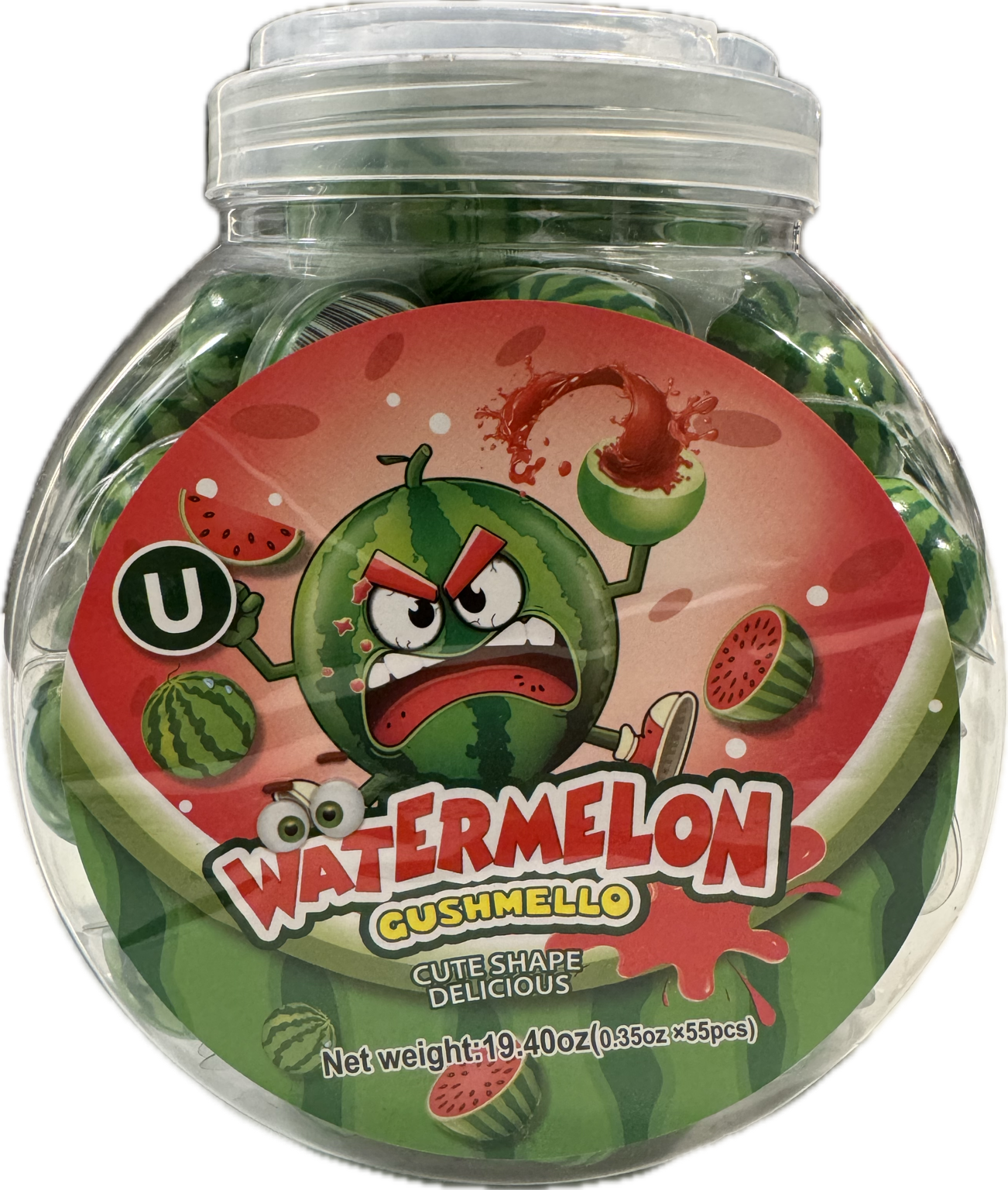Gushmello Liquid Filled Gummy Watermelon Candy