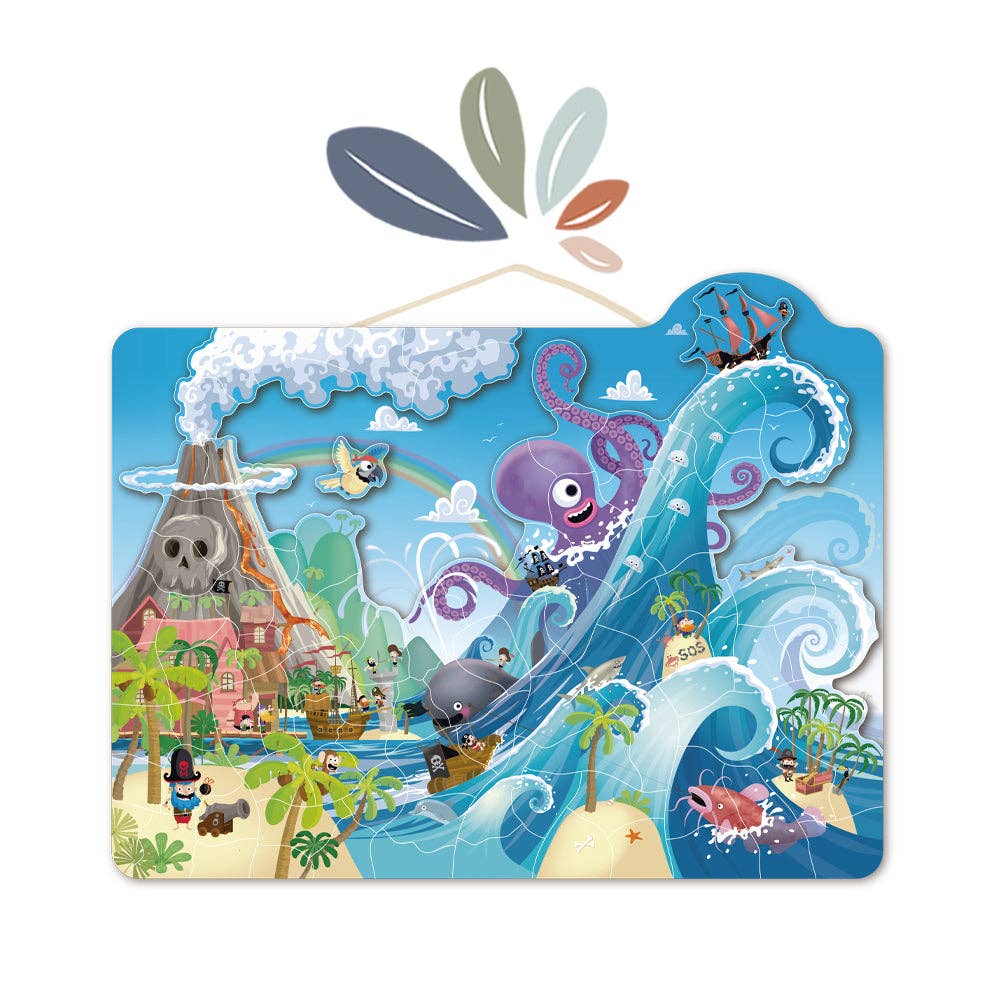 Pirate Magnetic 100pc Puzzle (Speedy Monkey)