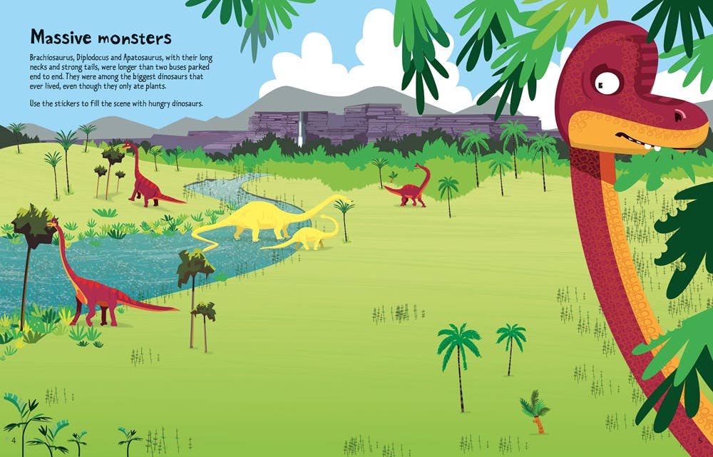 Big Dinosaur Sticker Book : Usborne