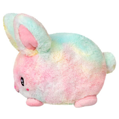 Pastel Tie Dye Fluffy Bunny Snugglemi Snackers Squishable