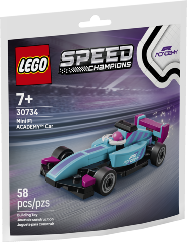 Mini F1 ACADEMY Car (LEGO Speed Champions pouch)
