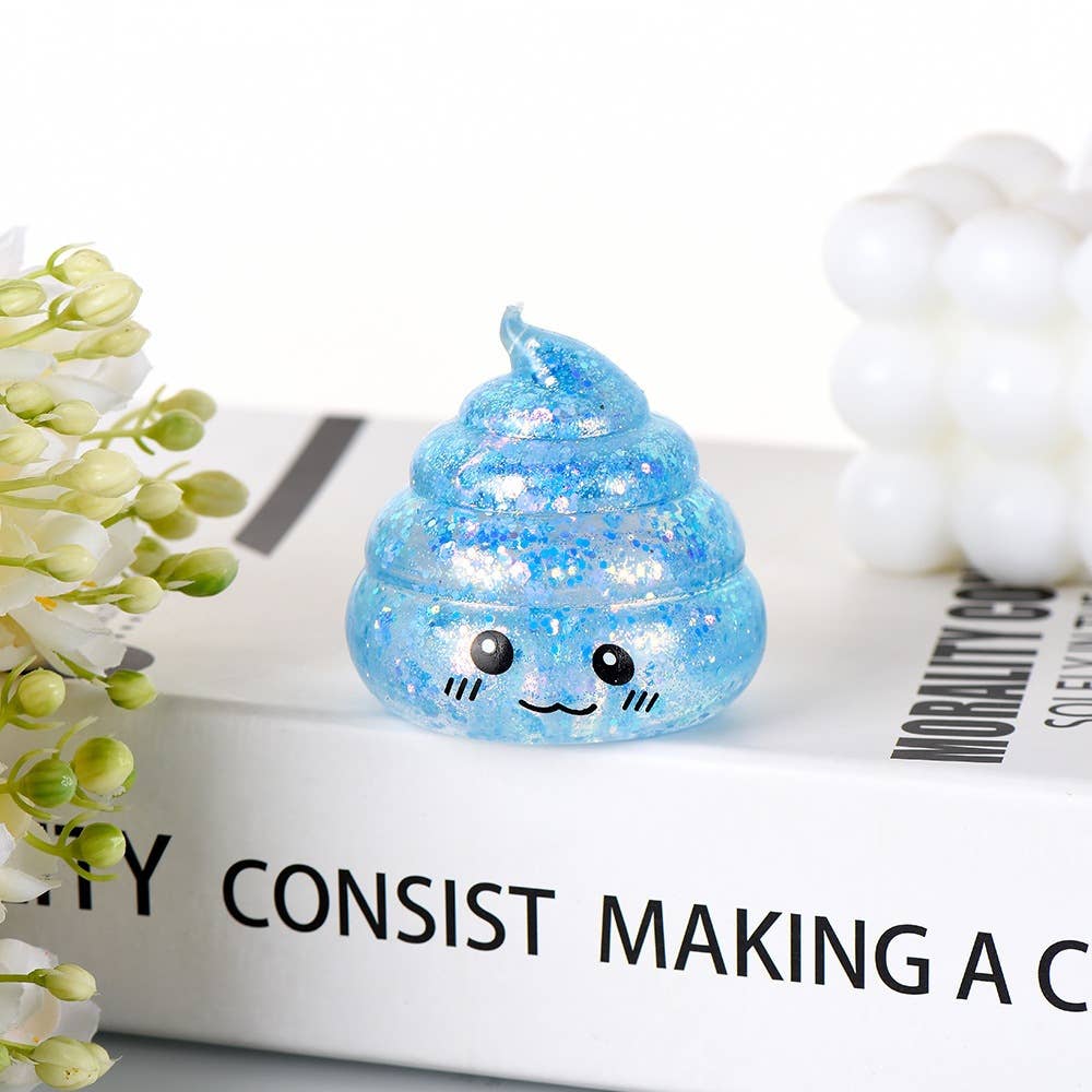 Glitter Poop Squishy Stress Relief Toy