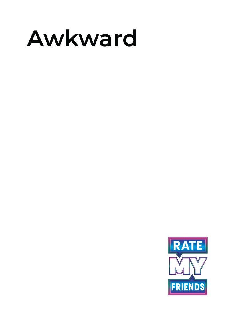 RATE MY FRIENDS - Party Game - The Hilarious Adult Card Game
