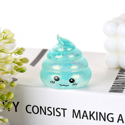 Glitter Poop Squishy Stress Relief Toy