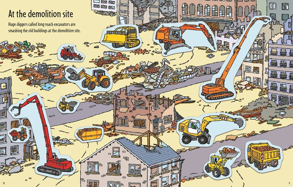 First Sticker Book Diggers : Usborne